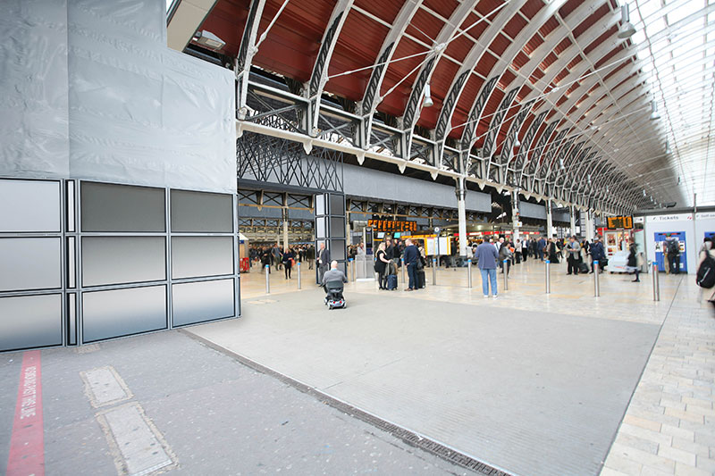 Paddington Station scaffolding